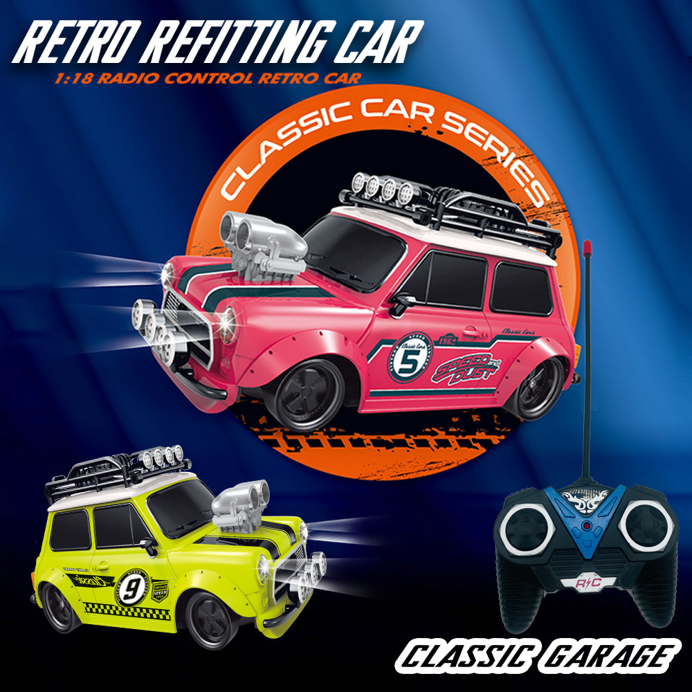 Rc Drift Car Kit - 1:18 Retro Refitting MINI Car 4