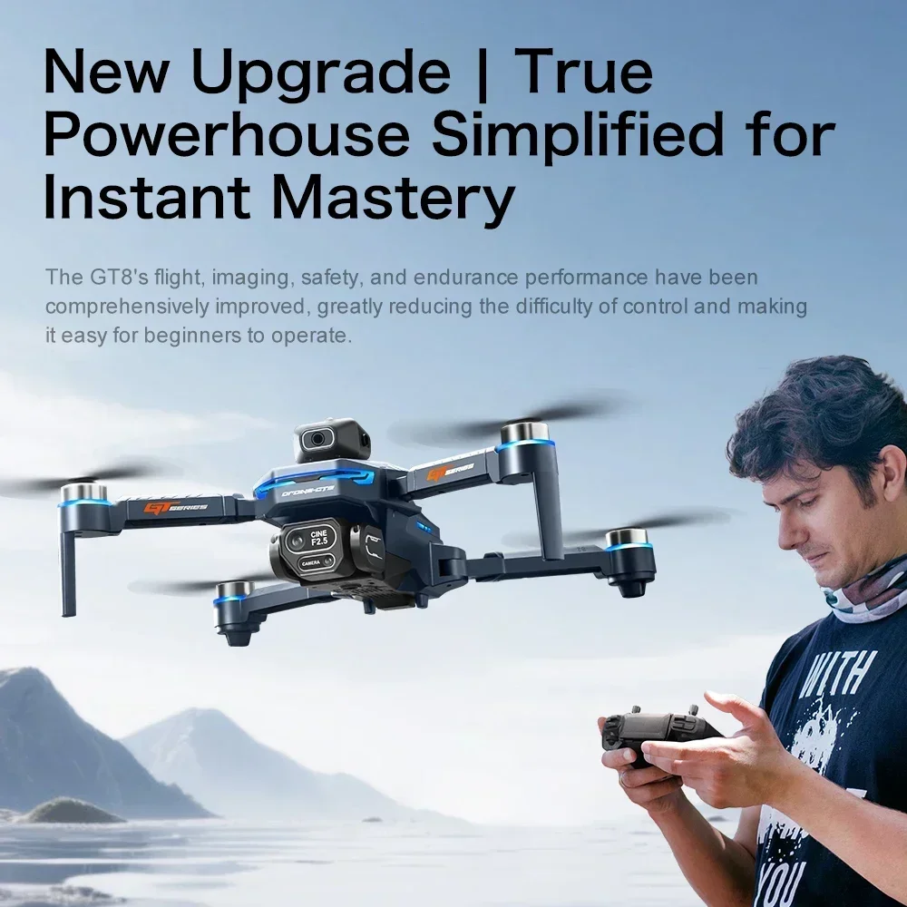 Drone 4K HD GT8 Camera Obstacl - Drone Rc Harness 评论和价格
