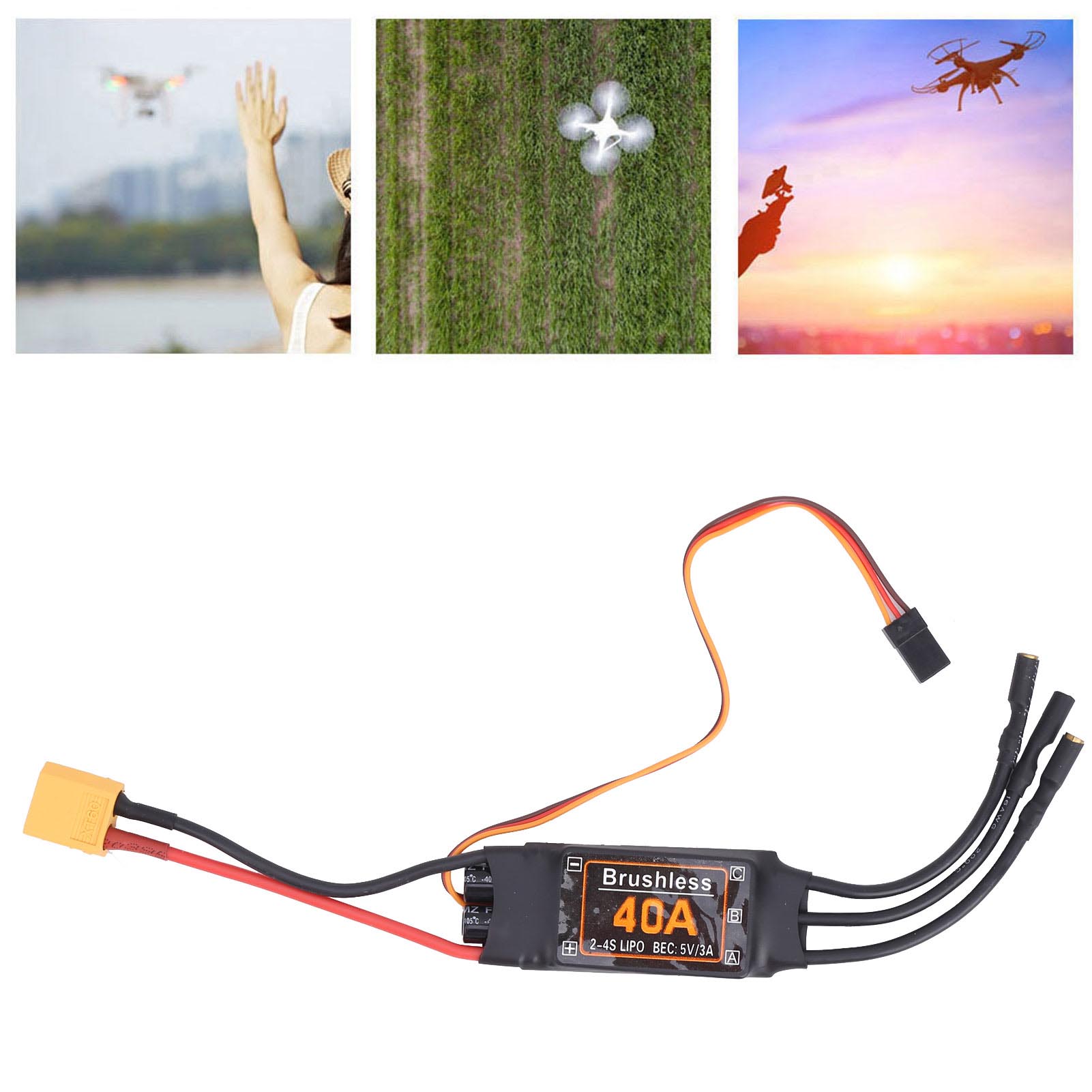 40A Brushless ESC Speed Contro - Drone Rc Accessories 评论和价格