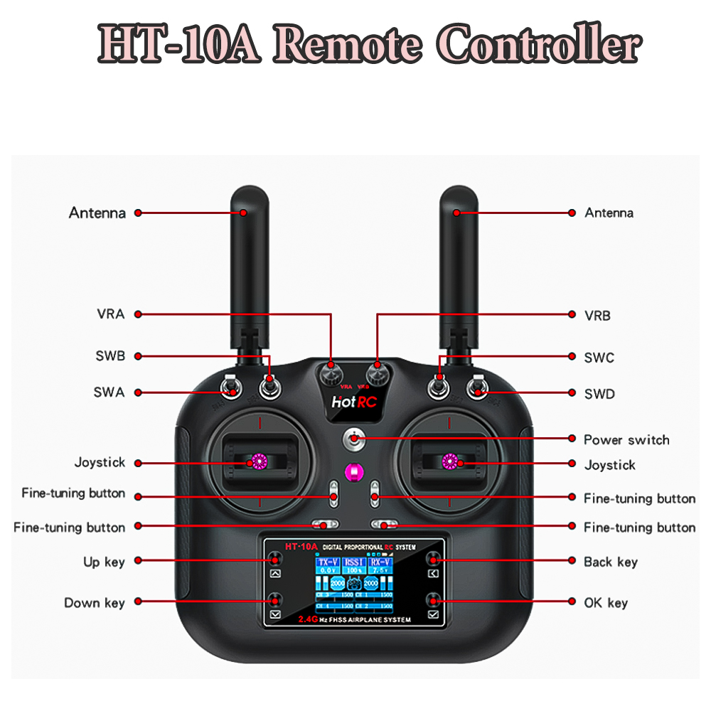 Hotrc Hot RC HT-10A HT10A 2.4G - Drone Rc Accessories 评论和价格