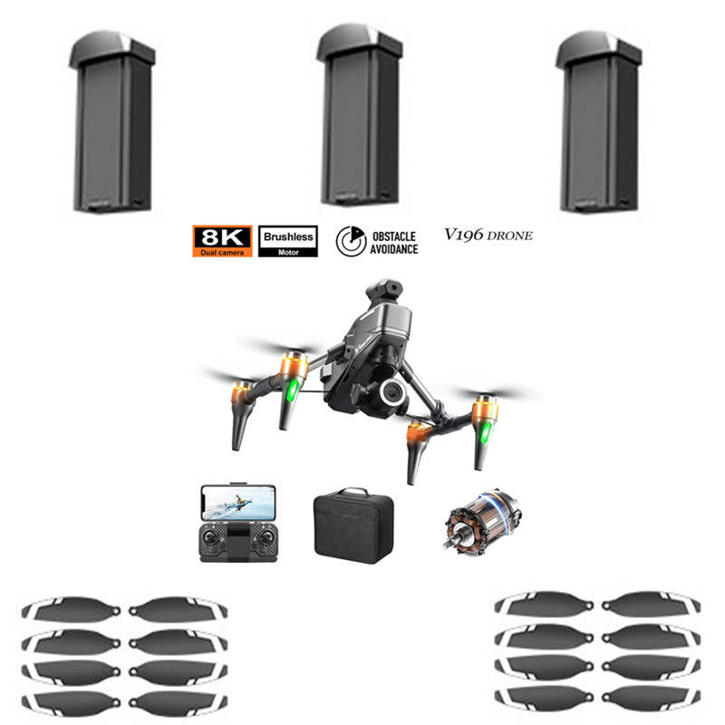 V196 Brushless Drone Battery 3 - Drone V196 Rc 评论和价格