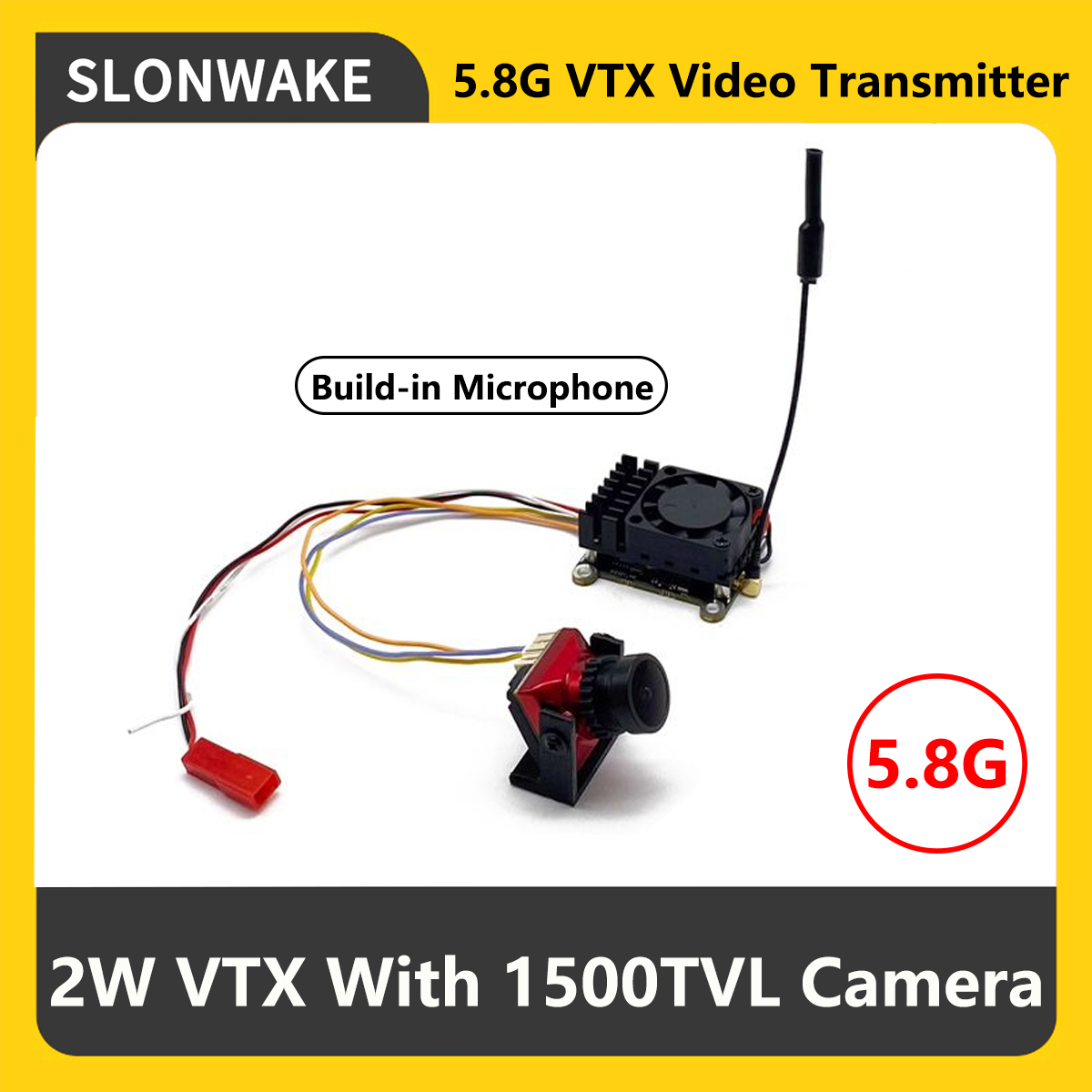 SLONWAKE 5.8G 2000mW FPV VTX T - Receiver Rc Drone 评论和价格