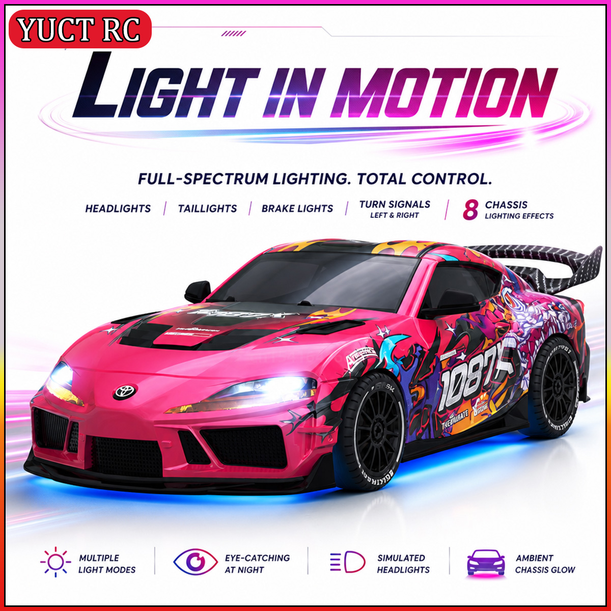 JXC SP4301 1087X Supra 1/43 Mi - Rc Drift Car Kit 评论和价格