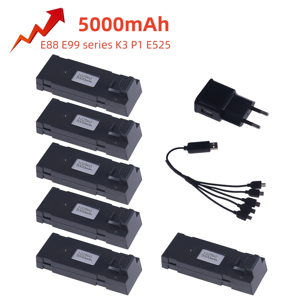 3.7V 5000Mah RC Drone Battery  - Drone Rc E99 Pro 评论和价格